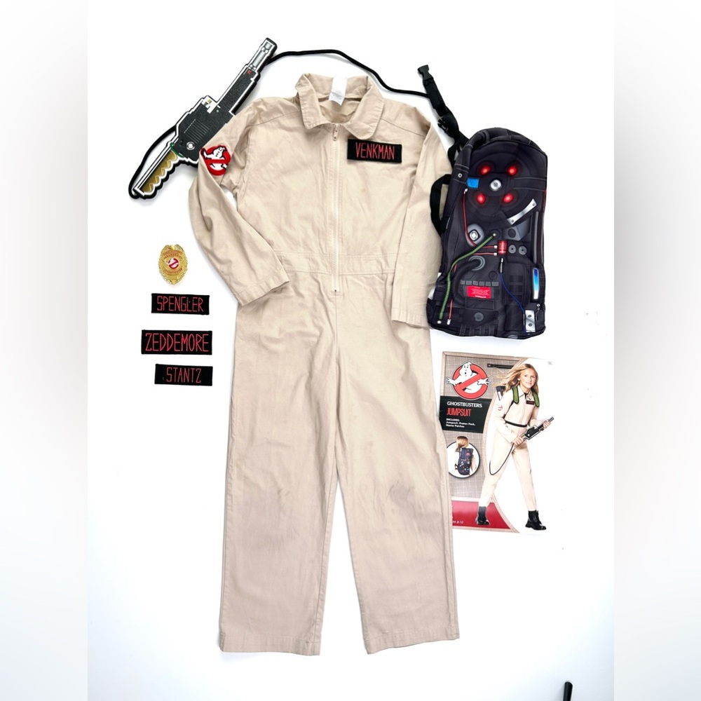 Girls Ghostbuster Costume, Jumpsuit Size 8-10